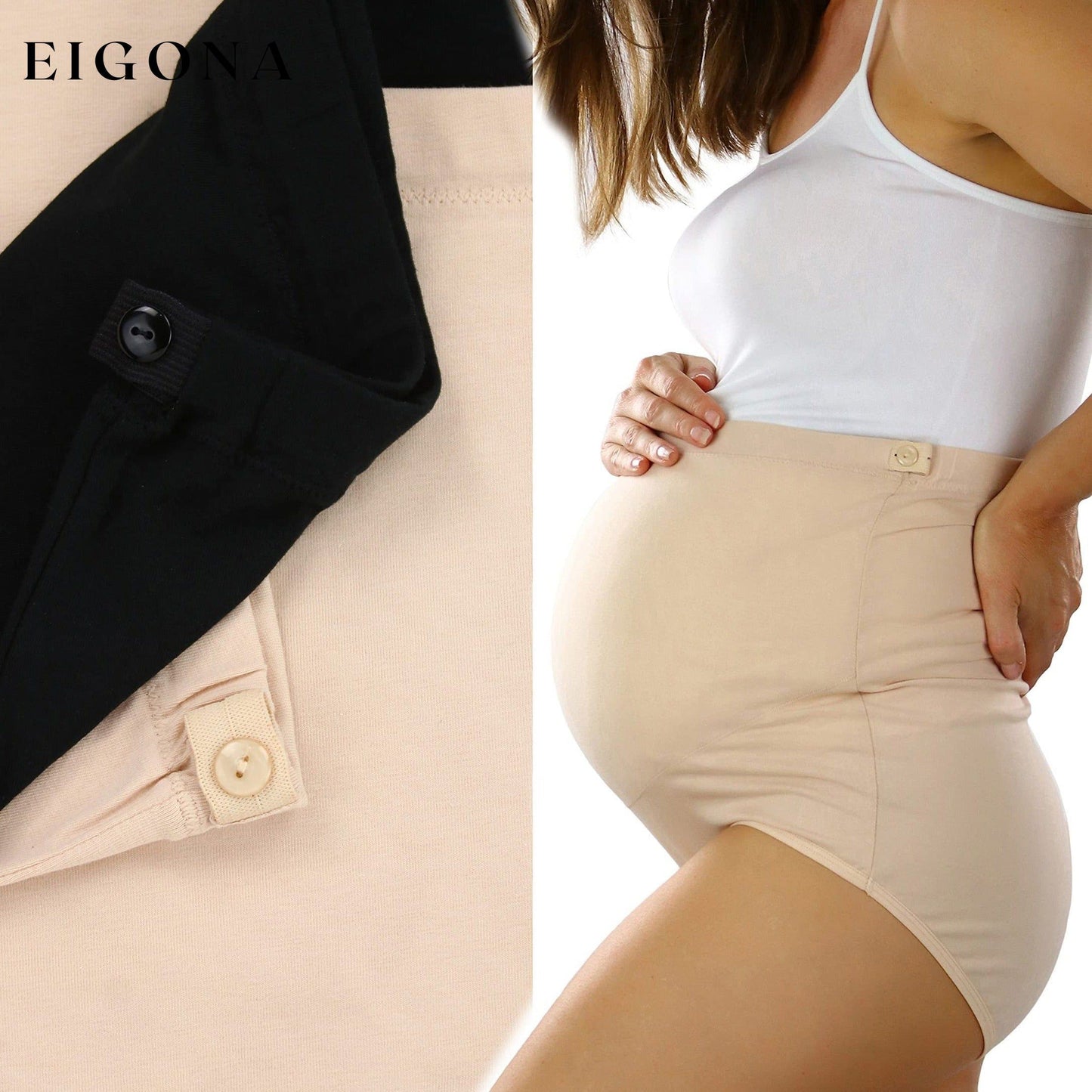 2-Pack: Women's High Waist Over The Bump Maternity Briefs __stock:100 lingerie refund_fee:800