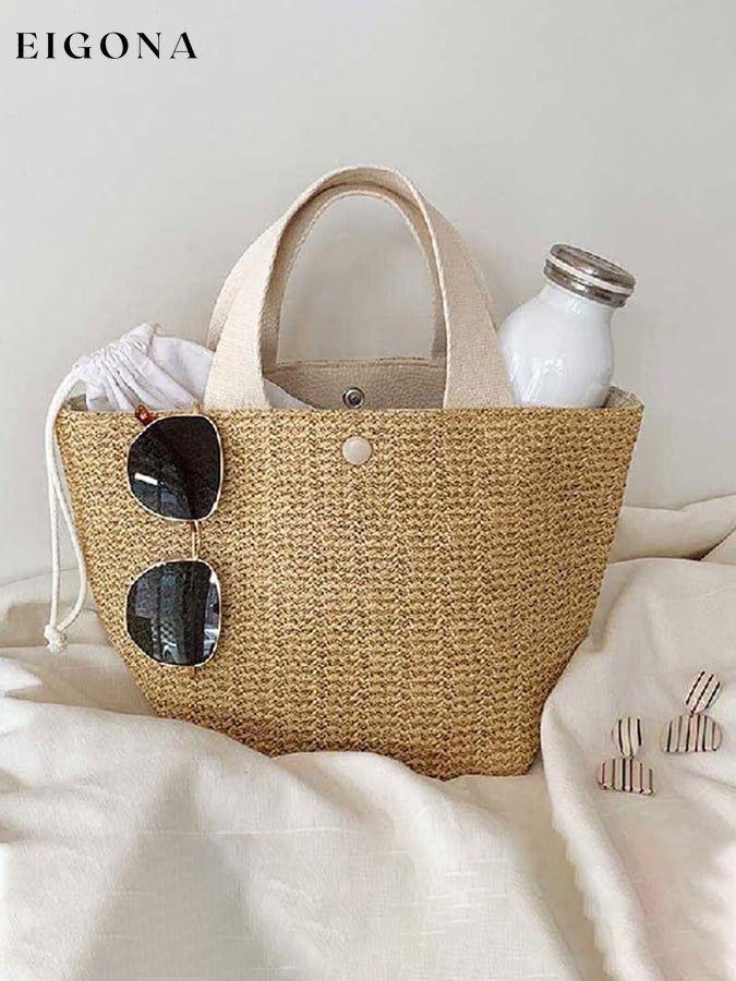 Beach Resort Vintage Woven Handbag accessories bag cotton linens