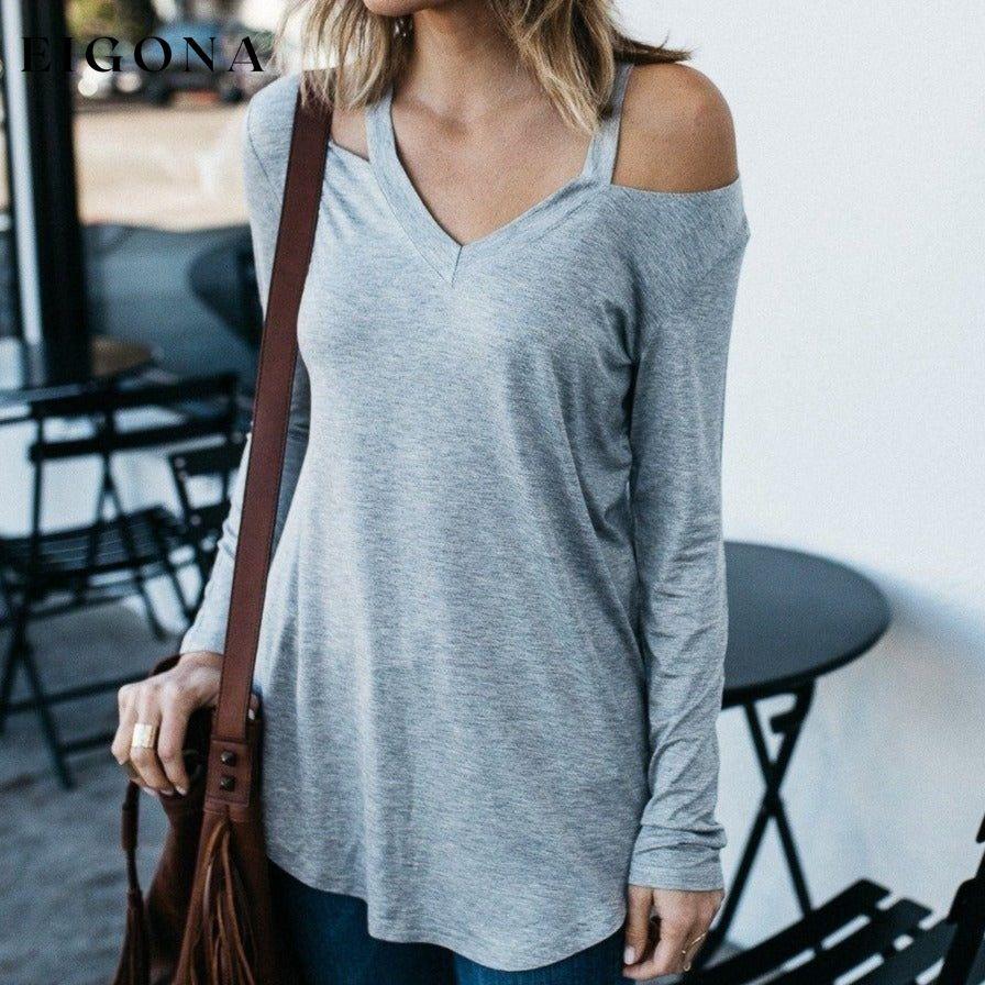 Cut Loose Long Sleeve Shirt XL Light Gray __label1:BOGO FREE __stock:50 Clearance clothes refund_fee:800 show-color-swatches tops