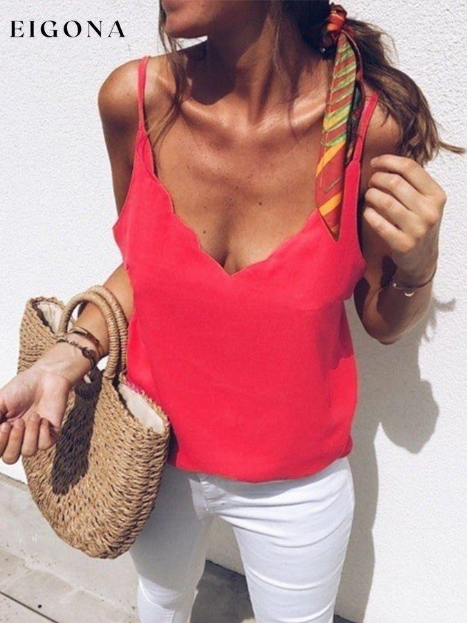 Women's Solid Color Sexy V-Neck Camisole