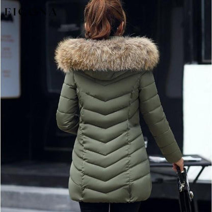 High Quality Winter Down Jacket Women Long Coat Warm Clothes Army Green __stock:50 Jackets & Coats Low stock refund_fee:1800