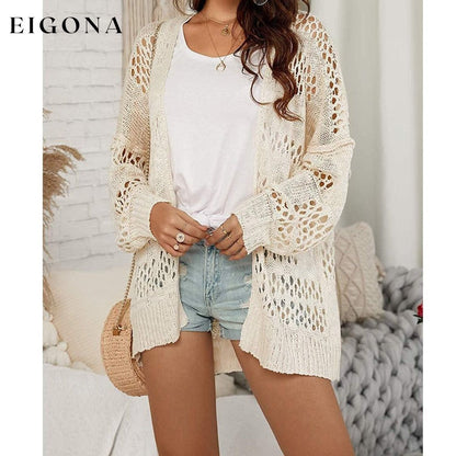 Ladies Crochet Cardigan Sweater __stock:50 Jackets & Coats refund_fee:1200