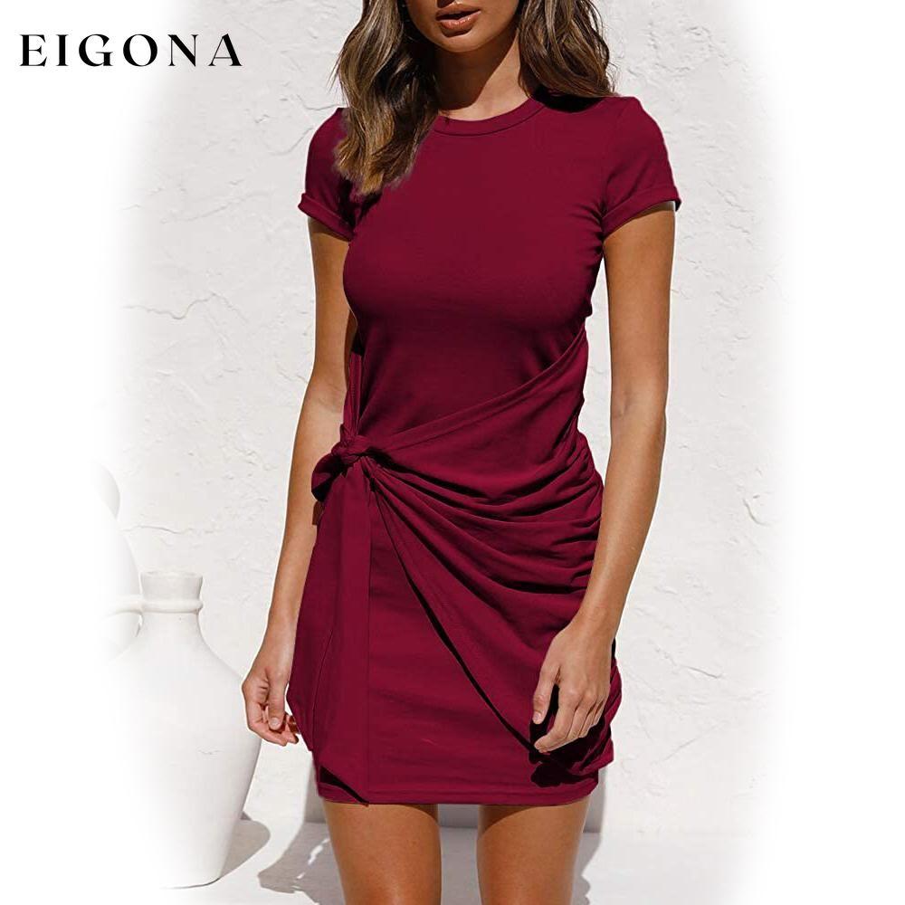 Women's Summer T Shirt Dress __stock:200 casual dresses clothes dresses refund_fee:1200