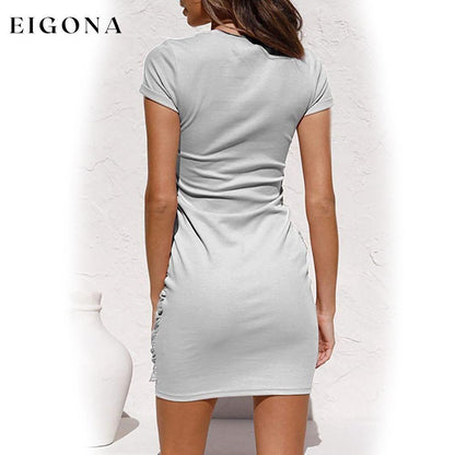 Women's Summer T Shirt Dress __stock:200 casual dresses clothes dresses refund_fee:1200