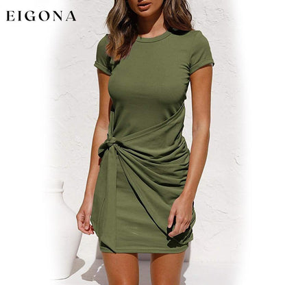 Women's Summer T Shirt Dress __stock:200 casual dresses clothes dresses refund_fee:1200