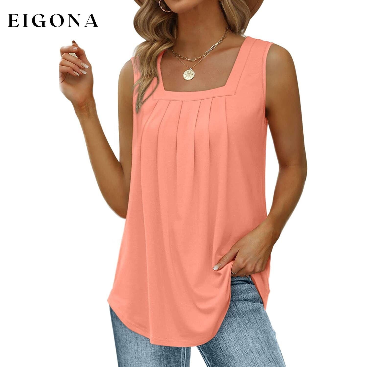 Summer Tank Tops for Women Coral __stock:200 clothes refund_fee:1200 tops