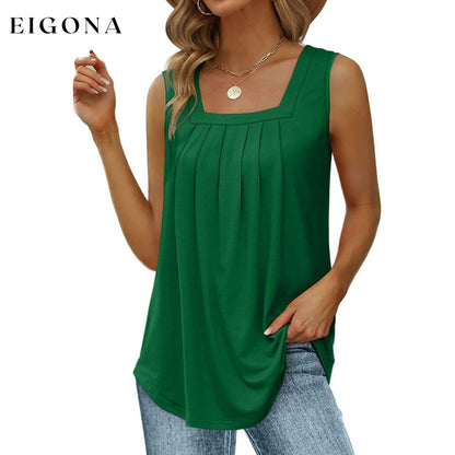 Summer Tank Tops for Women Green __stock:200 clothes refund_fee:1200 tops