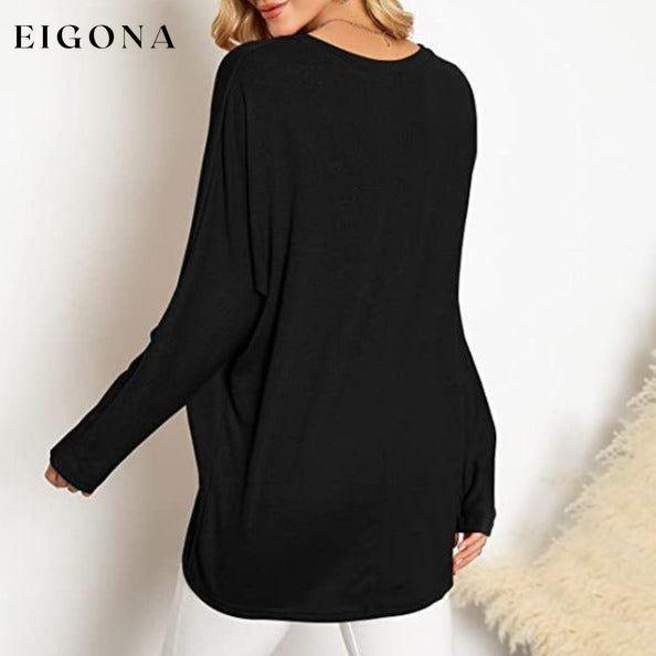 Women's Batwing Sleeve Loose Top __stock:500 clothes refund_fee:800 tops
