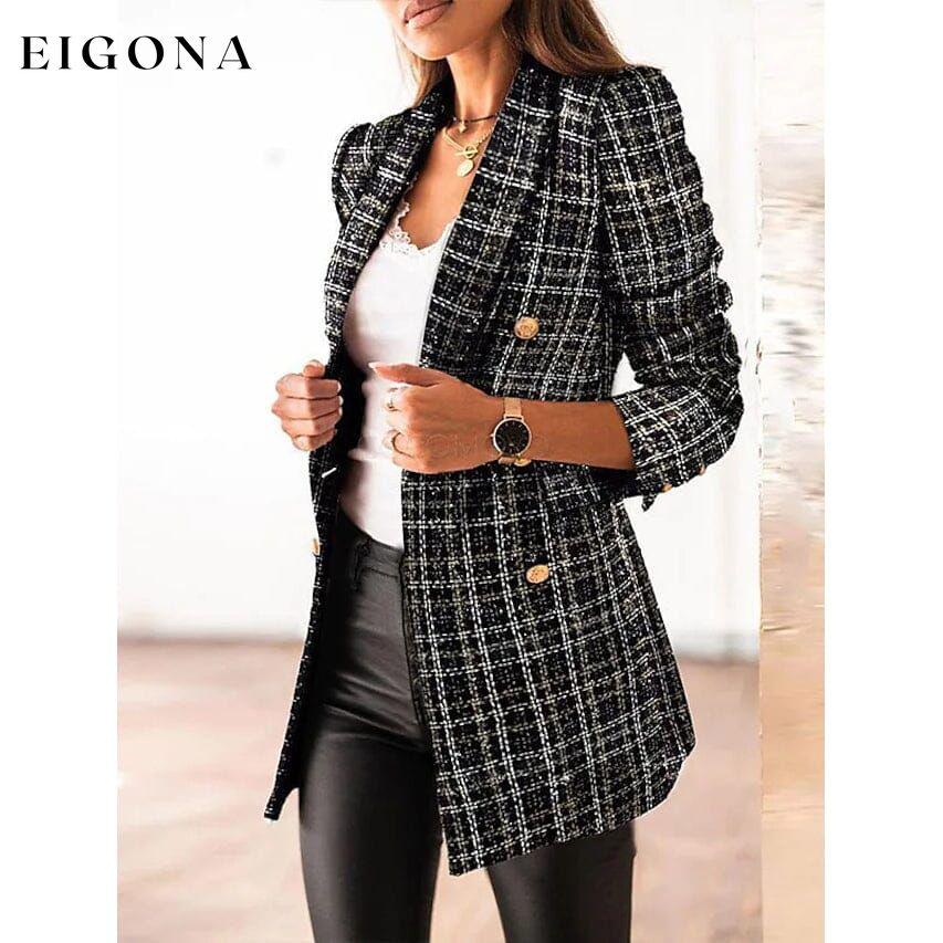 Women's Blazer Casual Jacket Black __stock:200 Jackets & Coats refund_fee:1200