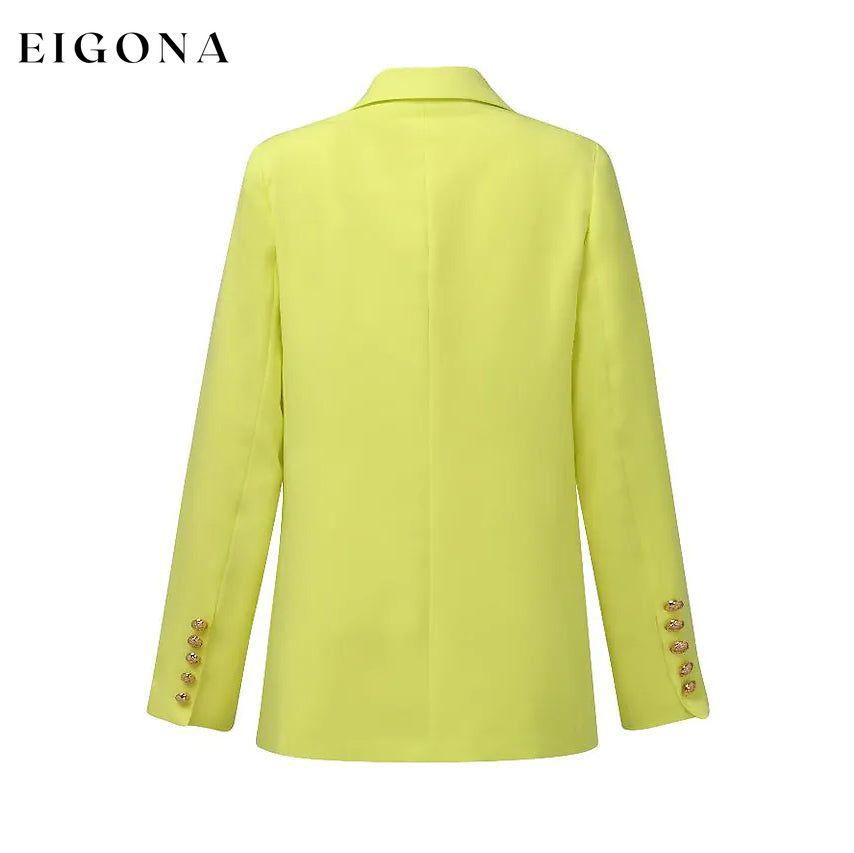 Women's Blazer Solid Color Vintage Style Casual Long Sleeve Coat __stock:200 Jackets & Coats refund_fee:1200