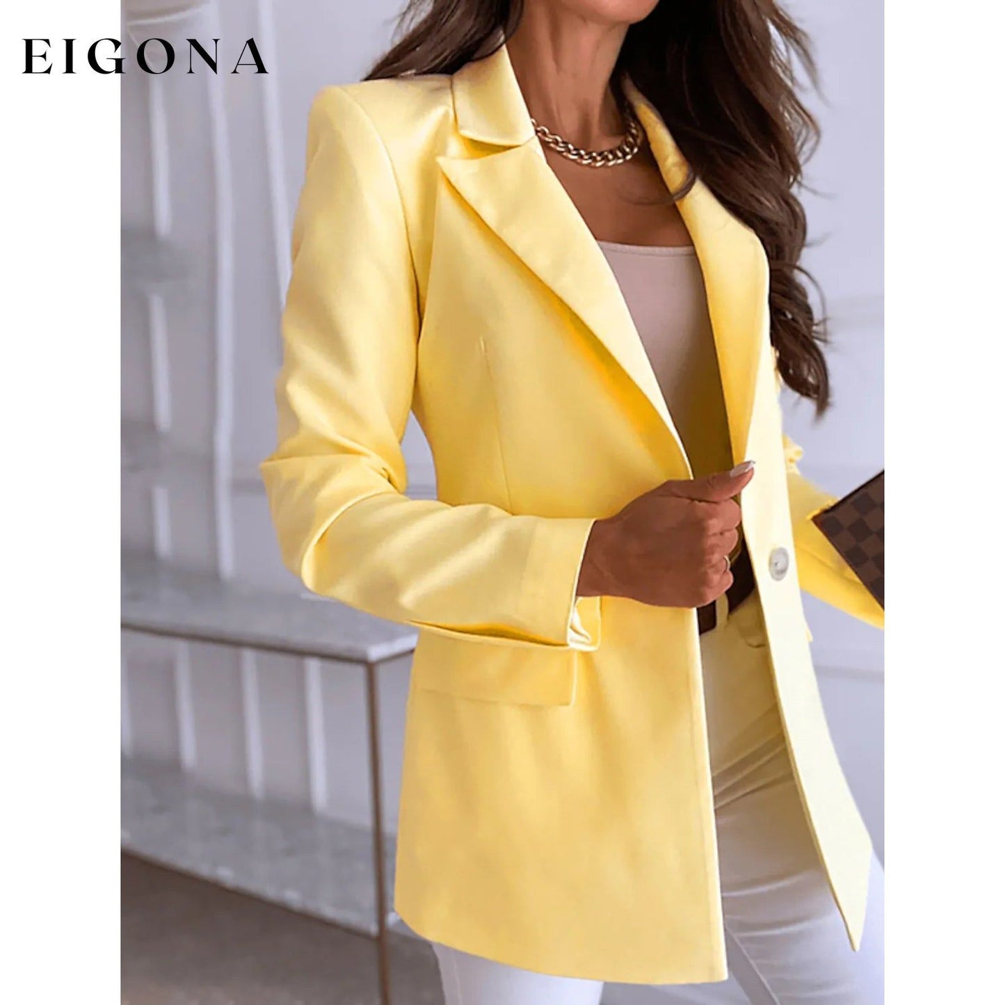 Women's Casual Long Sleeve Blazer __stock:200 Jackets & Coats refund_fee:1200