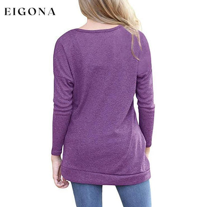 Women's Casual Long Sleeve Tunic Tops __stock:200 clothes Low stock refund_fee:800 tops