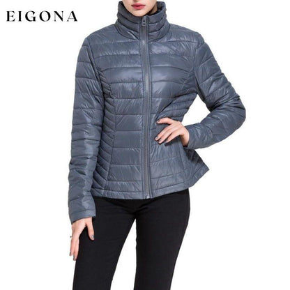 Women’s Goose Down Lightweight Puffer Jacket Gray Jackets & Coats refund_fee:1200