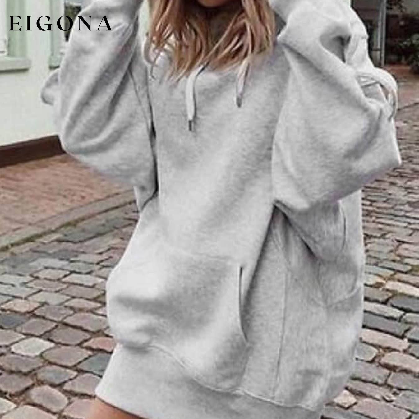 Women's Hoodie Pullover Plain Front Pocket Oversized Hoodies Sweatshirts __stock:200 Jackets & Coats refund_fee:1200