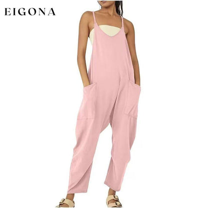 Women's Jumpsuit Maternity Solid Color V Neck Regular Fit Sleeveless Pink __stock:200 clothes refund_fee:1200 tops