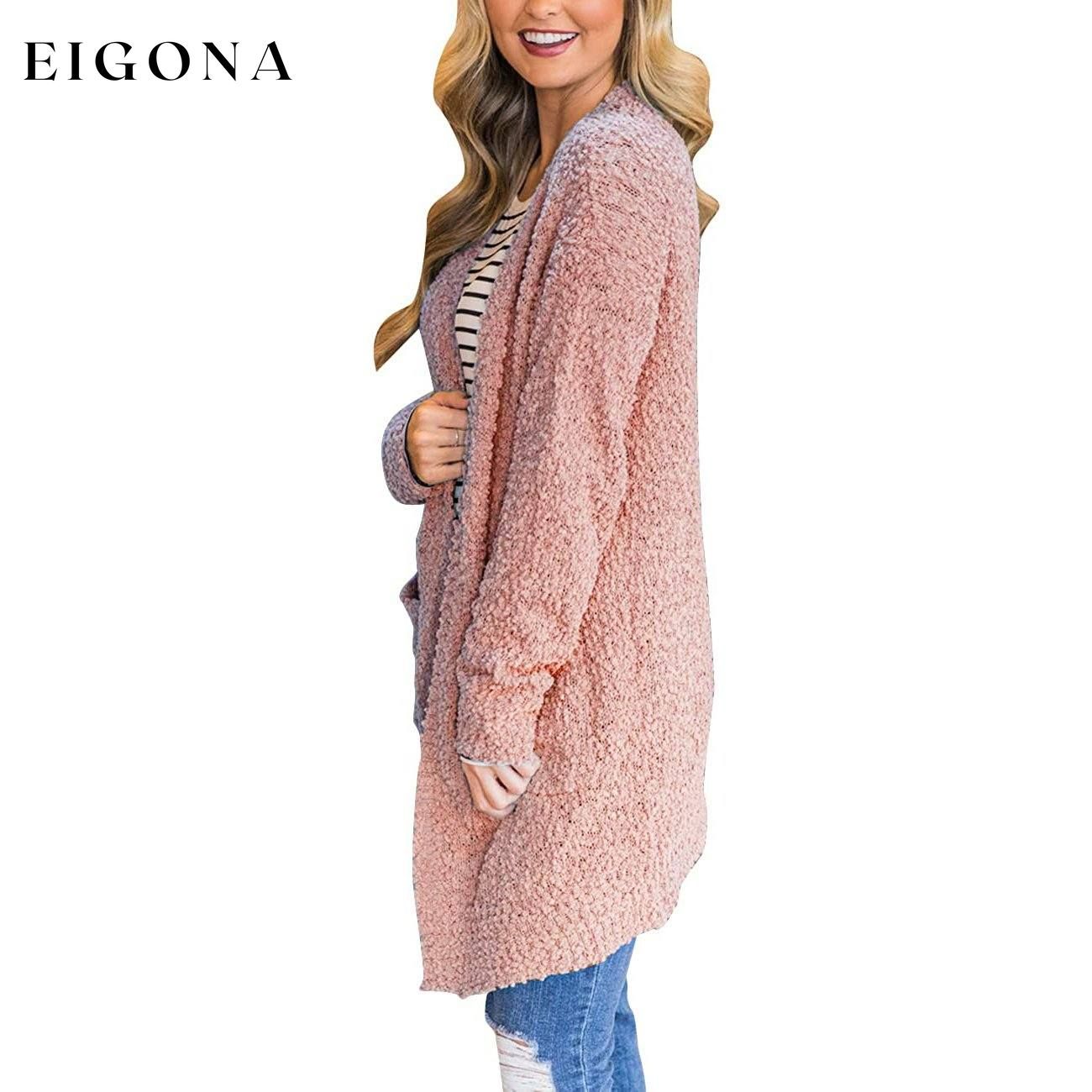 Women's Long-Sleeved Soft Chunky Knitted Sweater __stock:500 Jackets & Coats refund_fee:1200