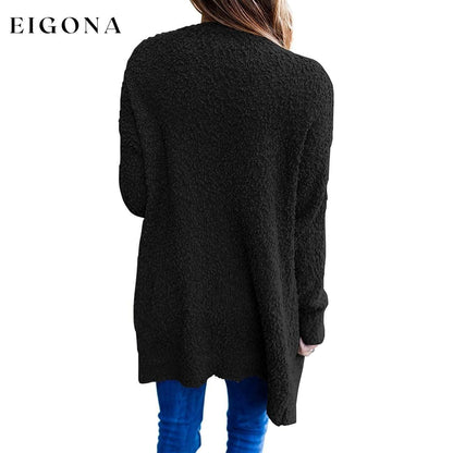 Women's Long-Sleeved Soft Chunky Knitted Sweater __stock:500 Jackets & Coats refund_fee:1200