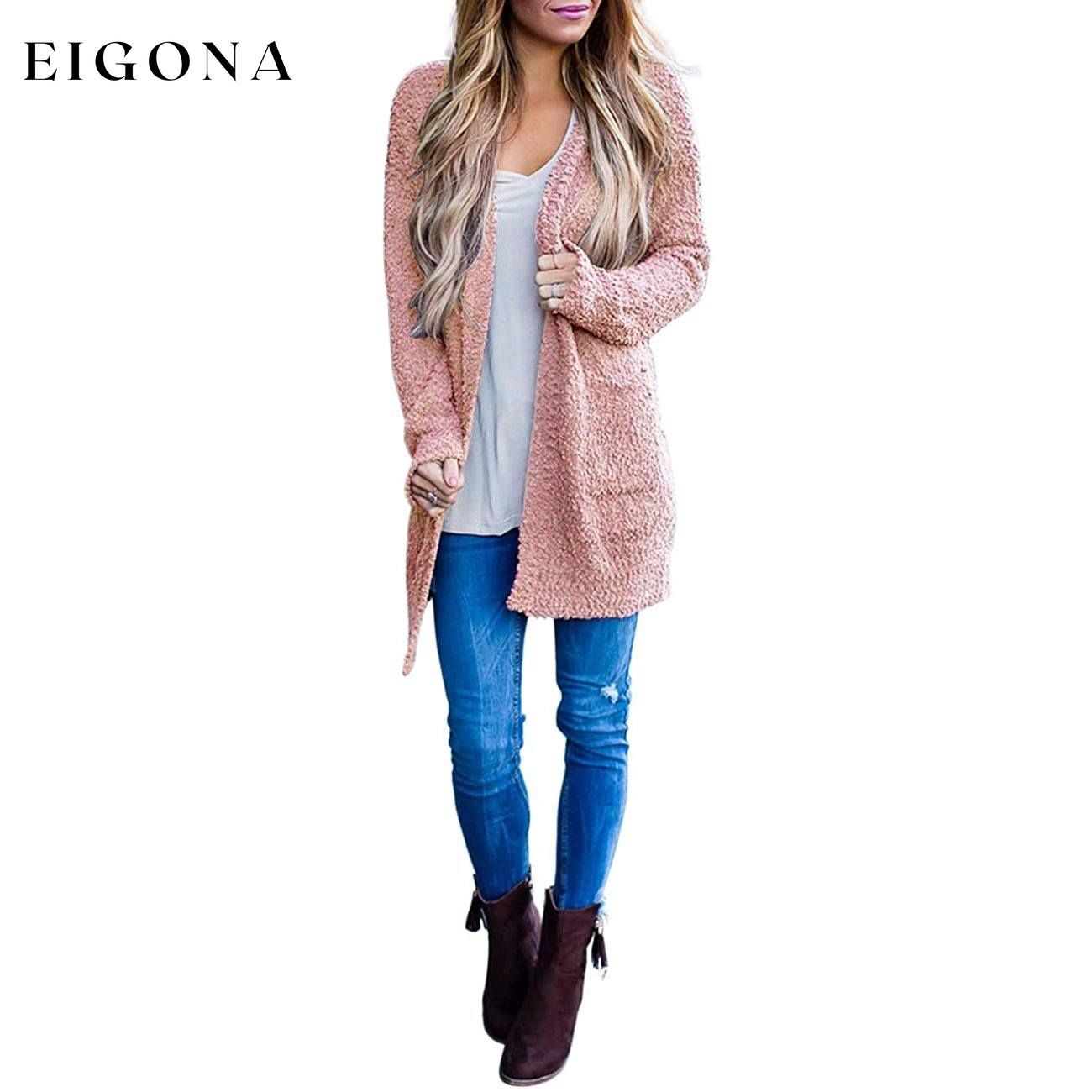 Women's Long-Sleeved Soft Chunky Knitted Sweater __stock:500 Jackets & Coats refund_fee:1200