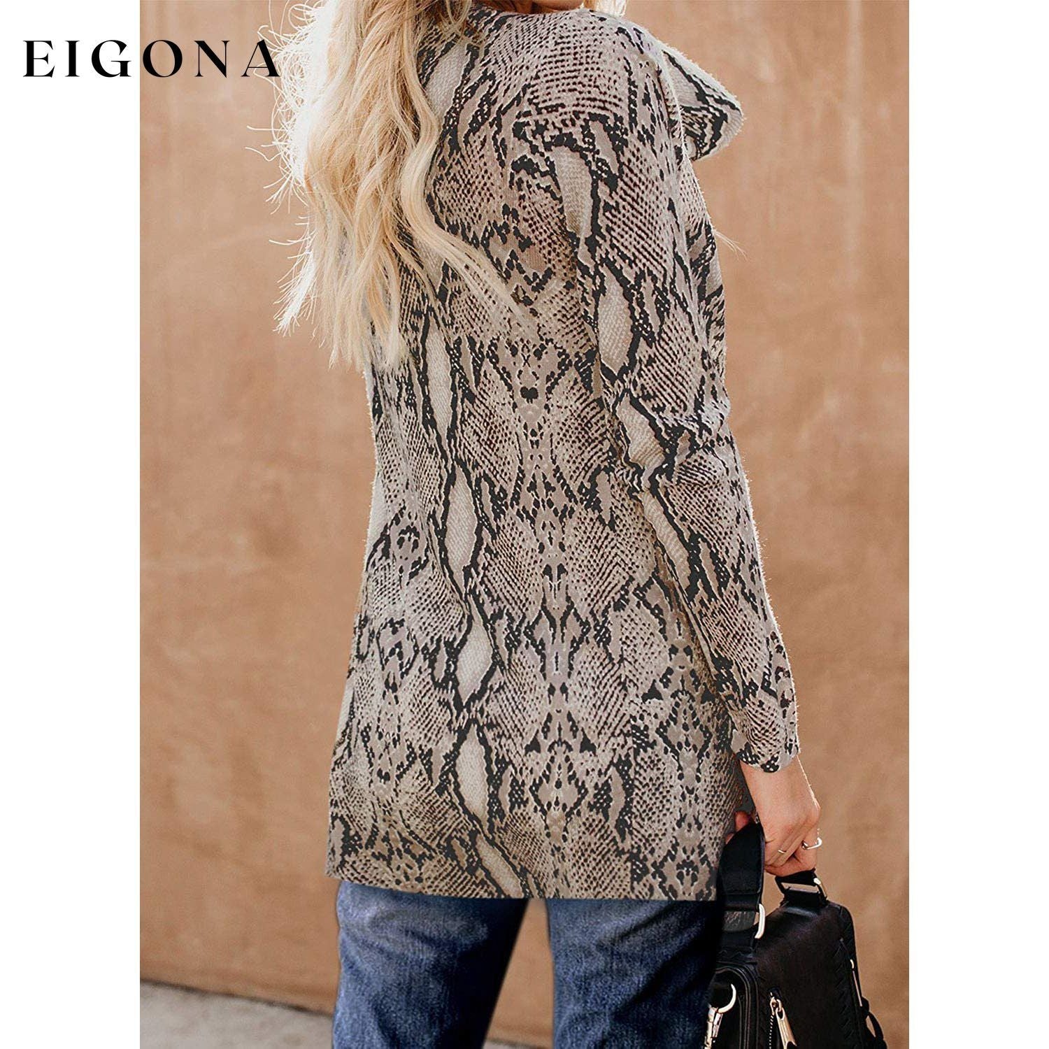 Women's Open Front Printed Cardigans Sweaters Thin Coats Jackets Outerwear __stock:50 Jackets & Coats refund_fee:1200