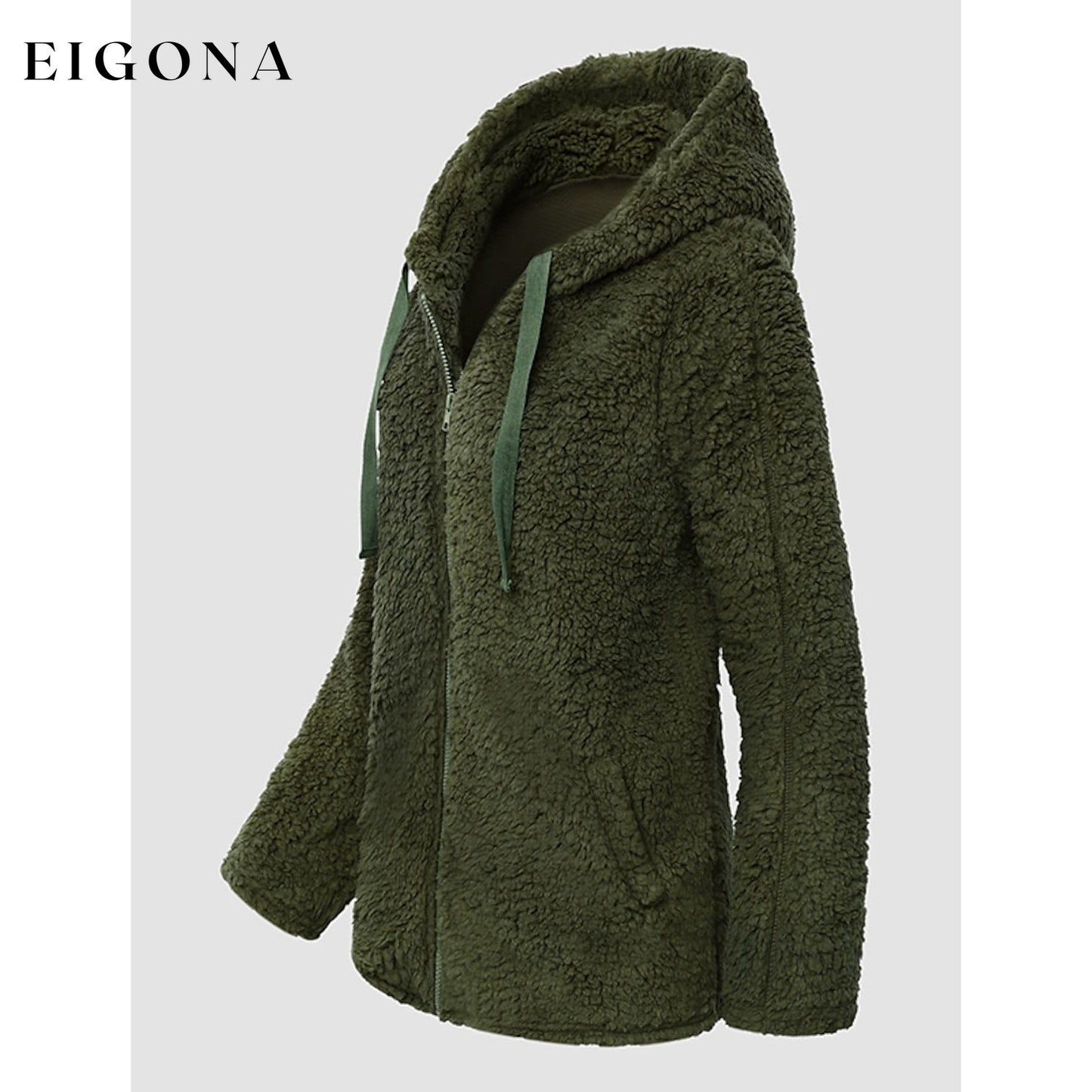 Women's Plus Size Hoodie Coat Long Sleeve __stock:200 Jackets & Coats refund_fee:1200