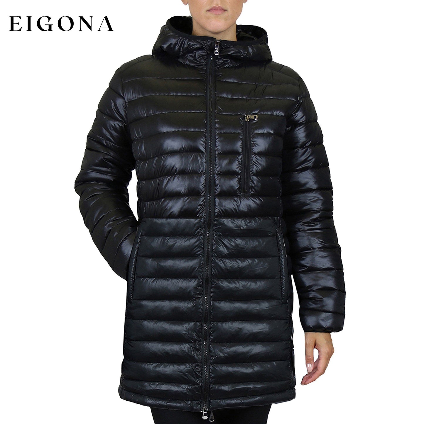 Women's Puffer Bubble Jacket With Non-Detachable Hood Black __stock:50 Jackets & Coats refund_fee:1200