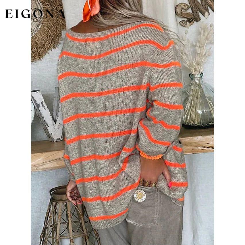 Women's Pullover Jumper Cable Knit Tunic Knitted Print Crew Neck __stock:200 clothes refund_fee:1200 tops