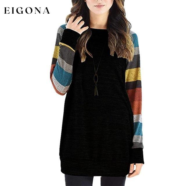 Women's Ribbed Knit Long Sleeve Lightweight Tunic Top Type 2 __stock:200 clothes refund_fee:1200 tops
