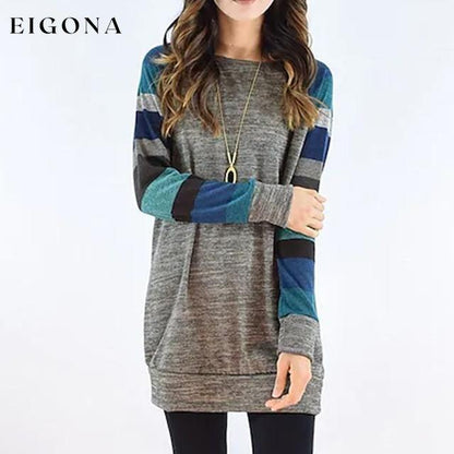 Women's Ribbed Knit Long Sleeve Lightweight Tunic Top Type 3 __stock:200 clothes refund_fee:1200 tops