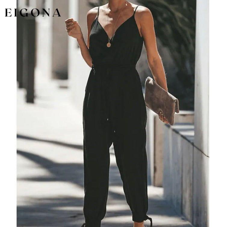 Women's Sexy Casual Daily V Neck Jumpsuit __stock:200 casual dresses clothes dresses refund_fee:1200