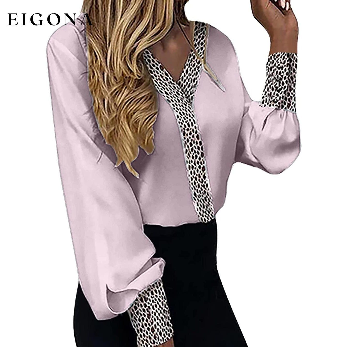 Women's Sexy Leopard Print Shirt __stock:200 clothes refund_fee:800 tops