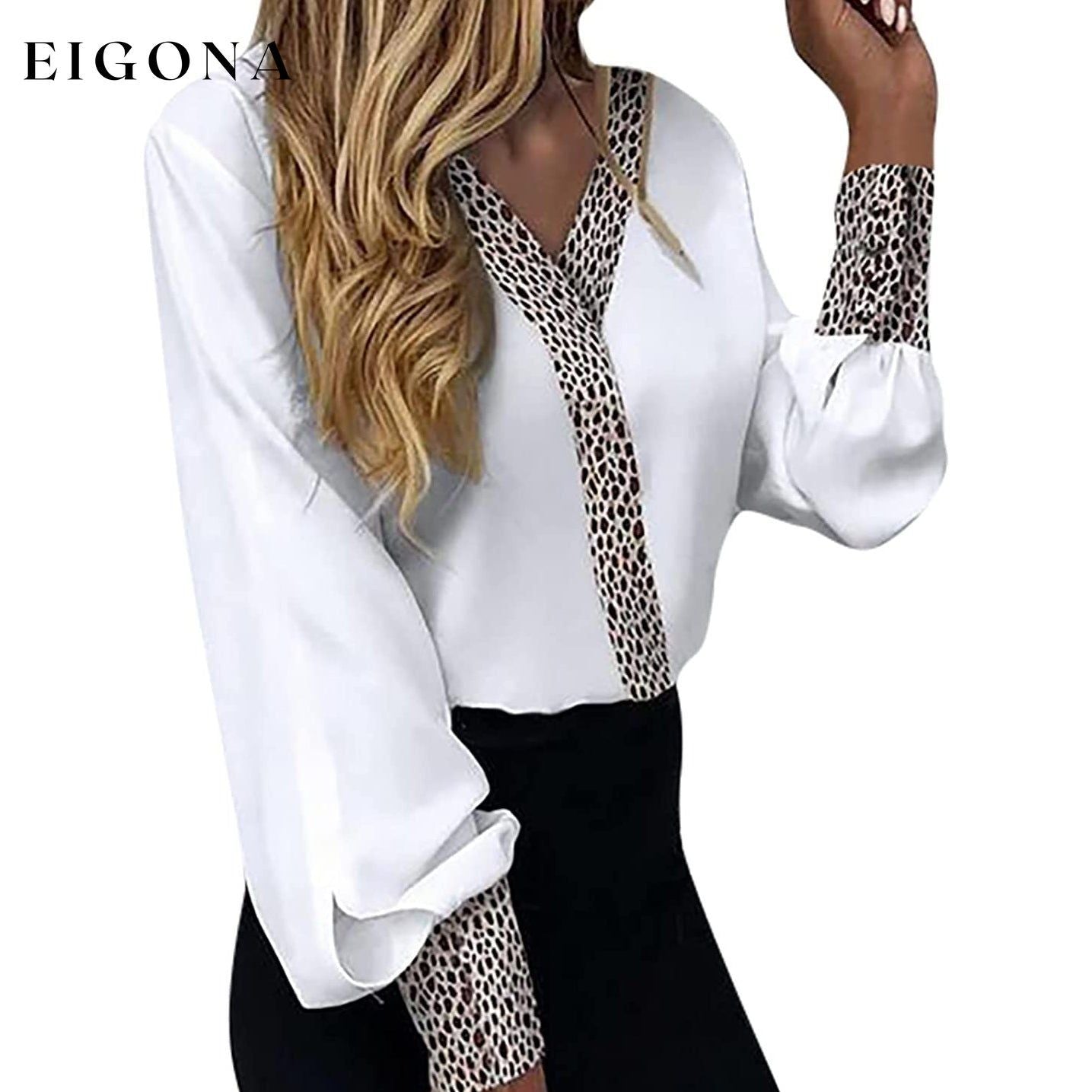 Women's Sexy Leopard Print Shirt __stock:200 clothes refund_fee:800 tops
