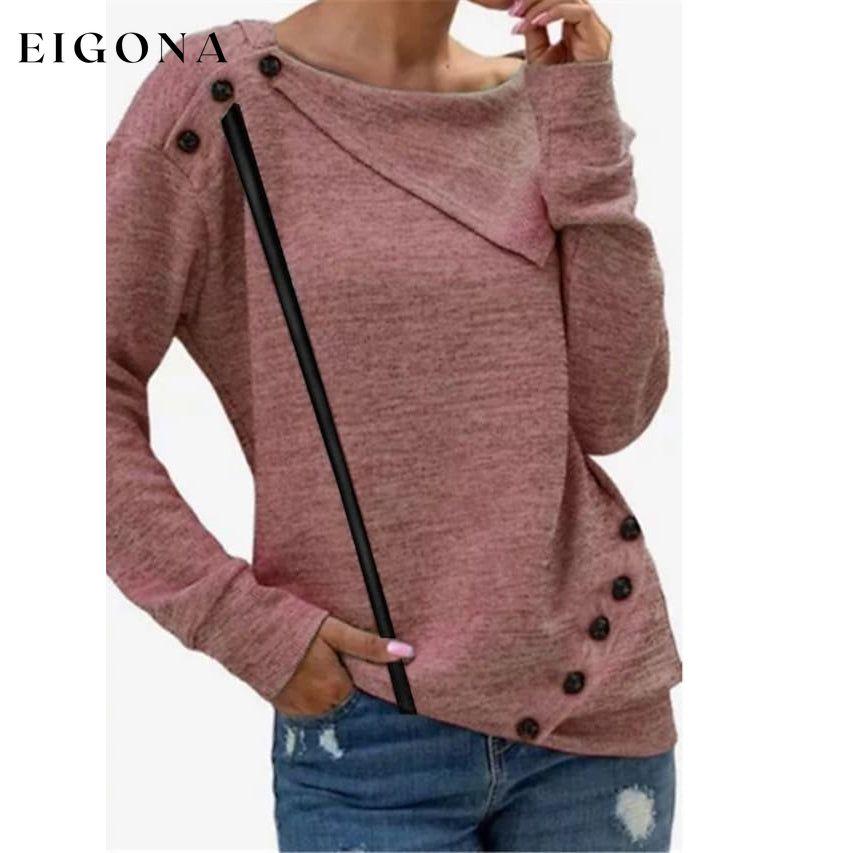 Women's Sweatshirt Pullover Solid Color Red __stock:200 clothes refund_fee:1200 tops