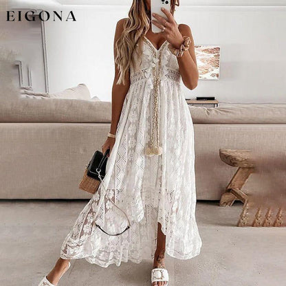 Women's Swing Dress Maxi long Dress White __stock:200 casual dresses clothes dresses refund_fee:1200